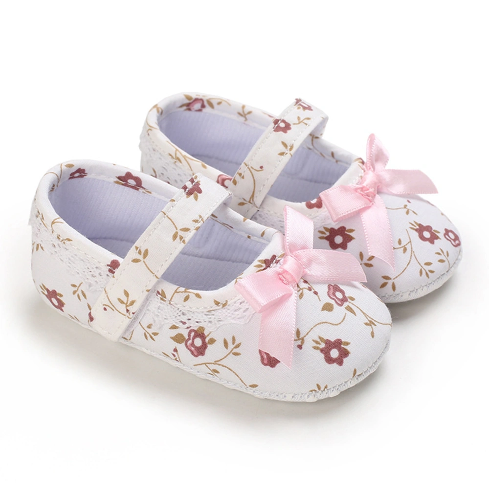 Baby Girl Dress Shoes Cute Satin Bow Princess Mary Jane Flats Non-Slip