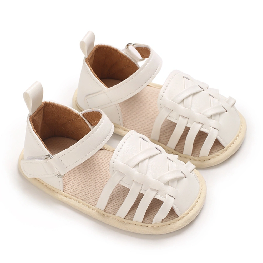 Infant Baby Girls Sandals Braided Strap Anti-Slip Soft Sole Shoes