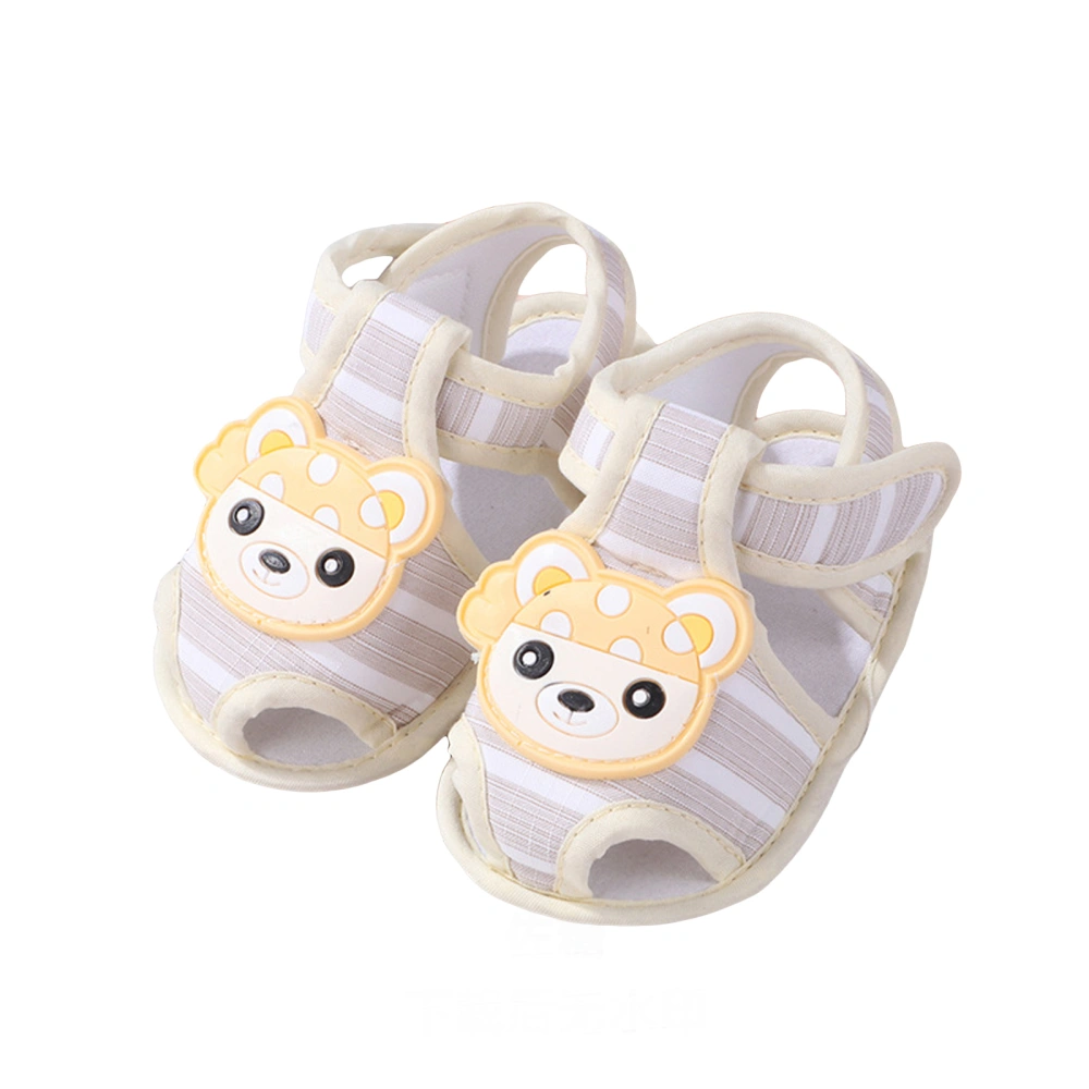 Baby Girls Boys Sandal, Cartoon Bear Non-slip Hollowed Summer Flats