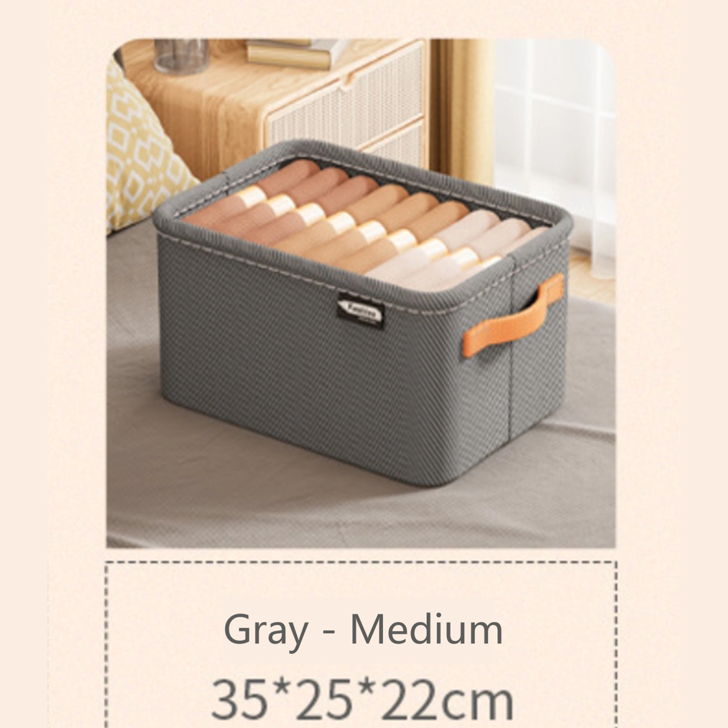 Clothes Organizer Drawer, Foldable Drawer Organizer with Hand Grips