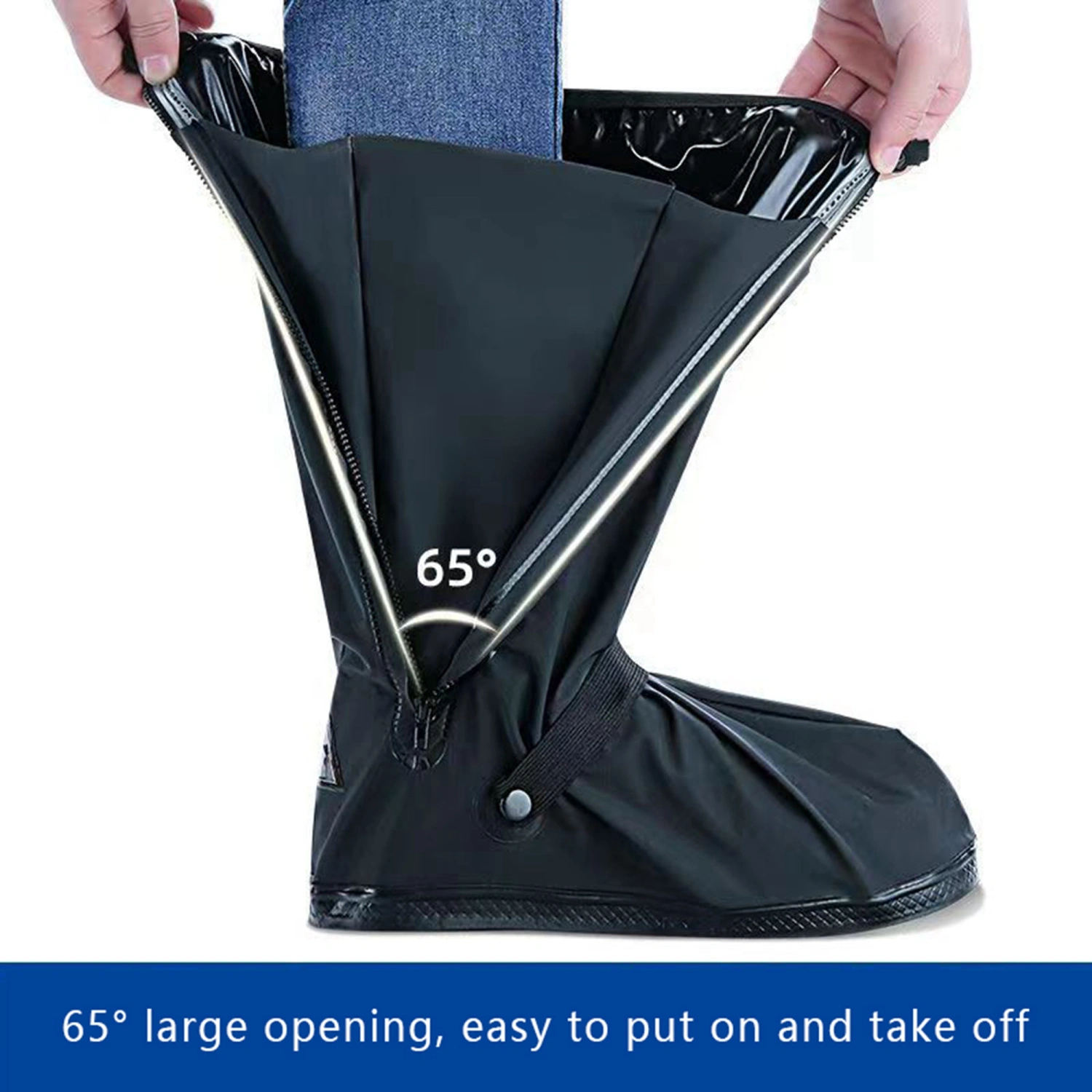 Waterproof Shoe Covers Reusable Non-Slip Rain Boot Covers Protectors