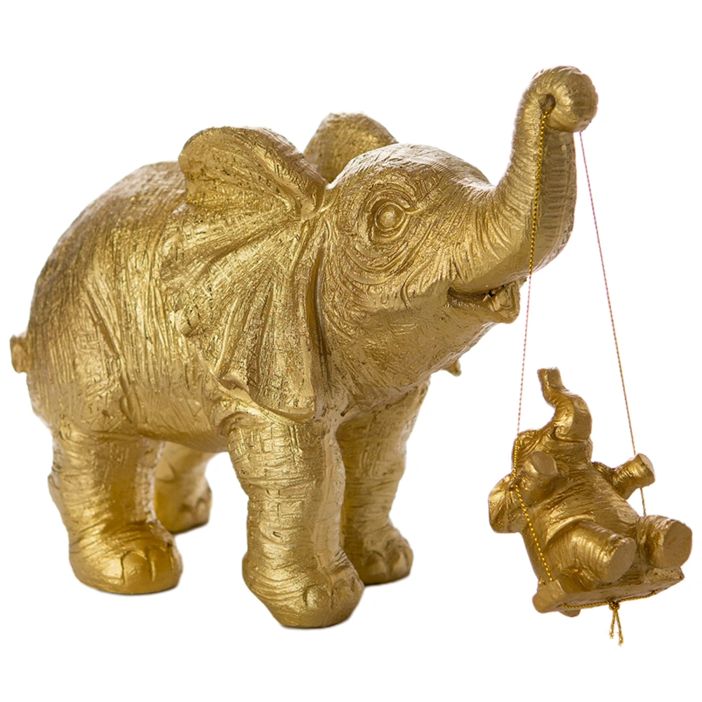 Elephant Statue Resin Art Figurines Decorative Sculptures for Home