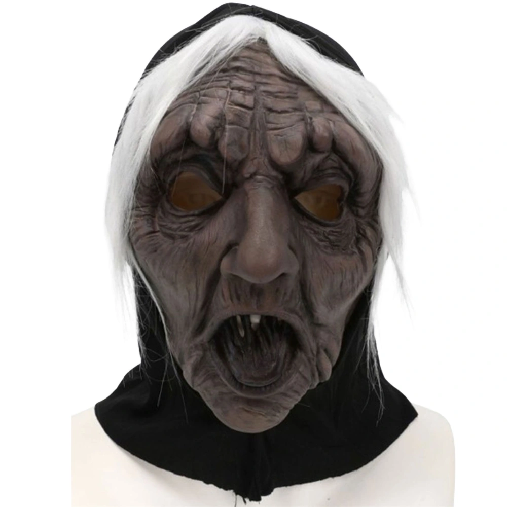 Halloween Witch Facewear Scary Facewear Realistic Cosplay Headwear