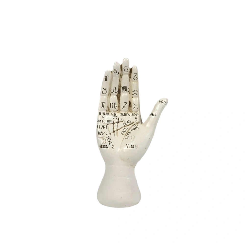 Halloween Skeleton Hand Statue Decorations Gothic Hand Palm Figurine