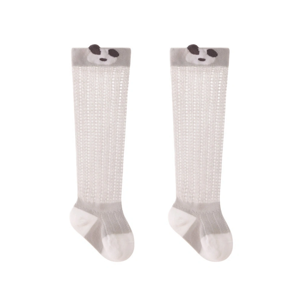 Toddler Knee High Socks for Girls Boys, Cute Breathable Eyelet Socks