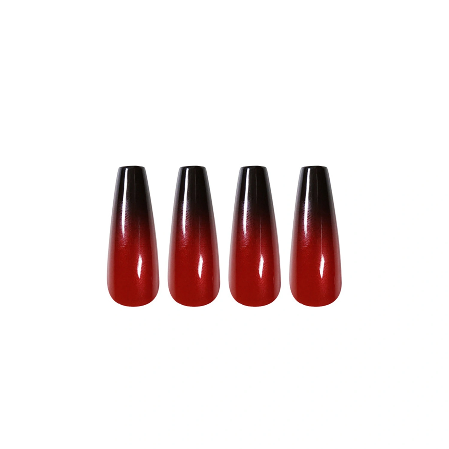 24PCS Press on Nails Long Fake Nails Full Cover Gradient False Nails
