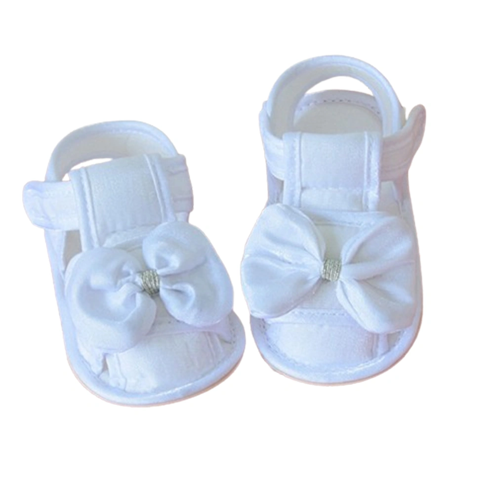 Baby Girls Summer Sandals Cute Satin Bowknot Flat Shoes Non-Slip Sole