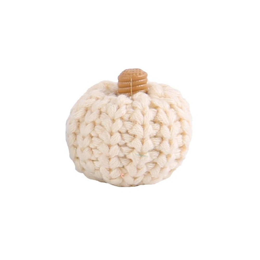 Knitted Pumpkin Decorations Halloween Decor for Table Collectible