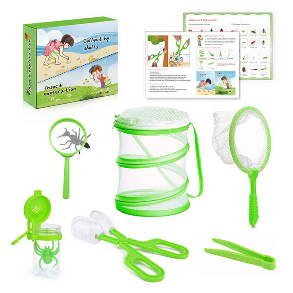 Kids Outdoor Explorer Kit Bug Catcher Kit with Magnifying Glass Shovel