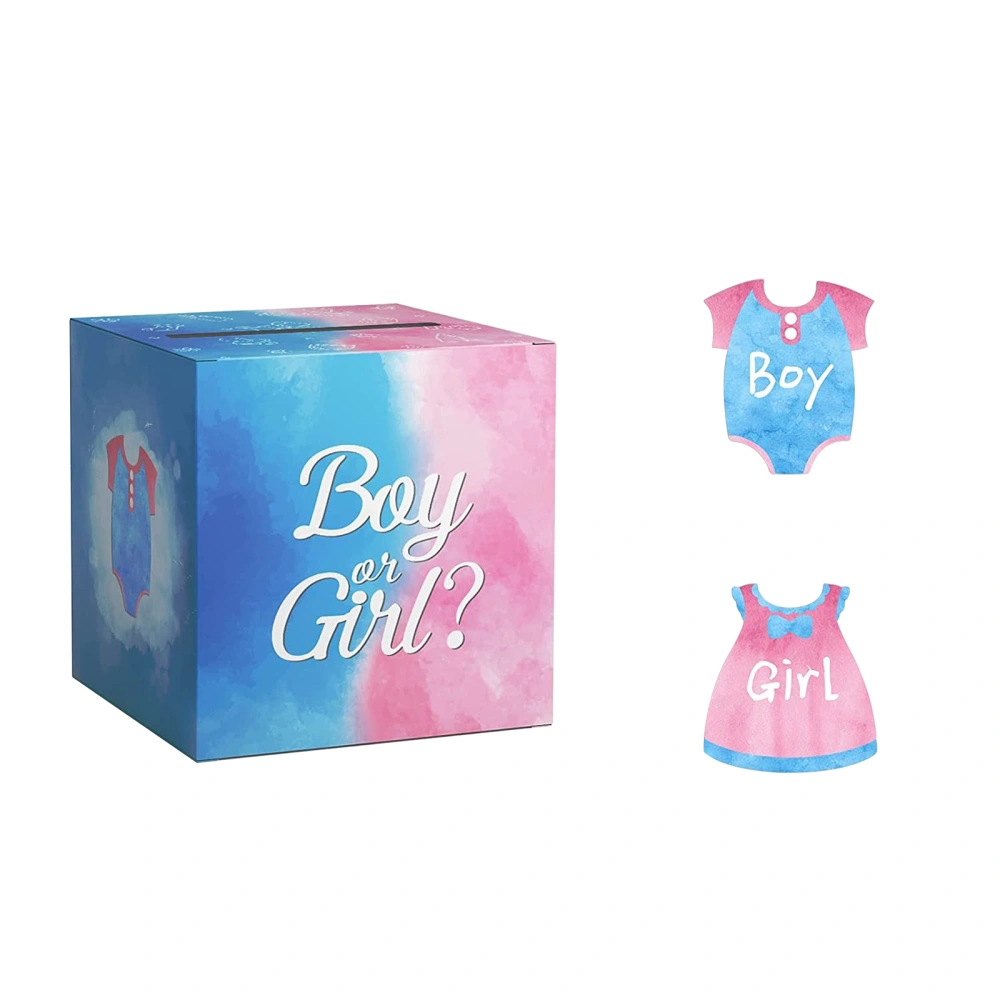 Baby Gender Reveal Voting Box Baby Shower Decorations Supplies