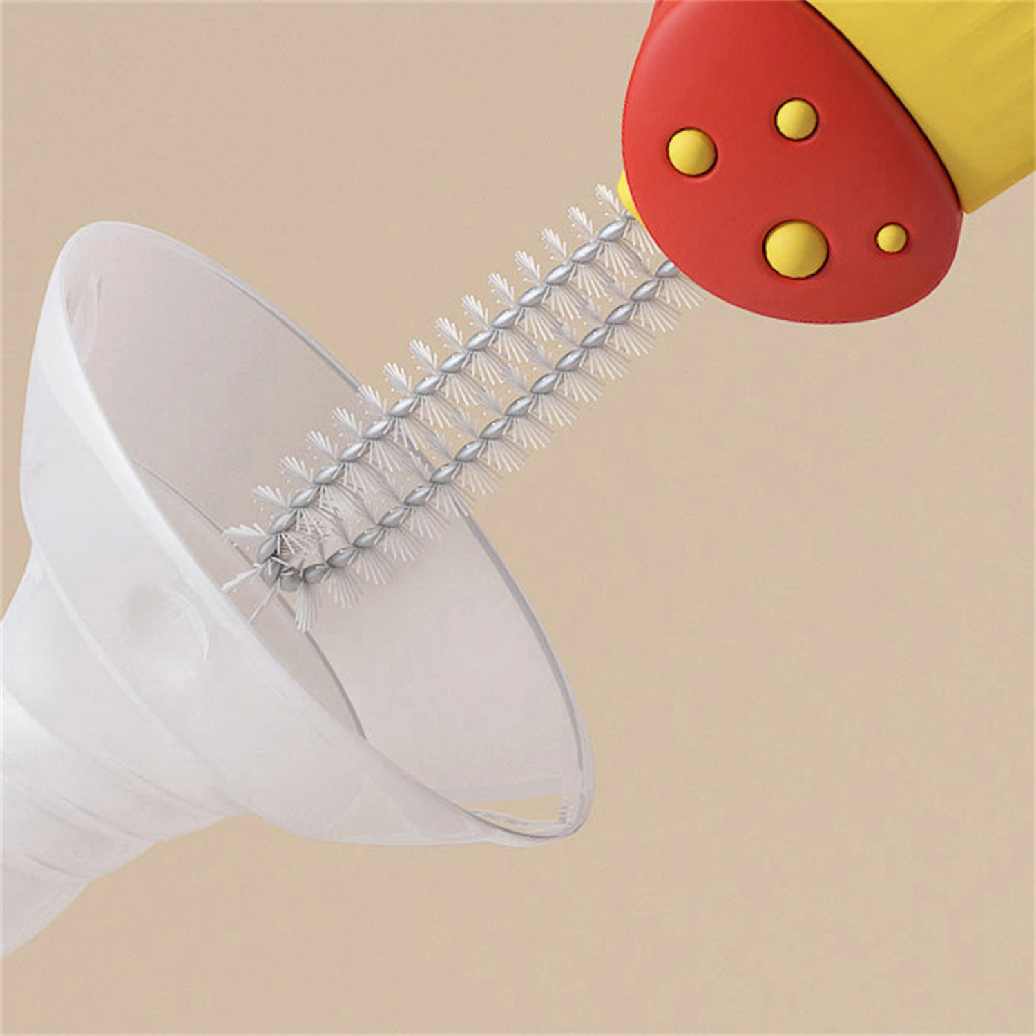3-in-1 Bottle Cleaning Brush, Multifunctional Contrast Color Cup Brush