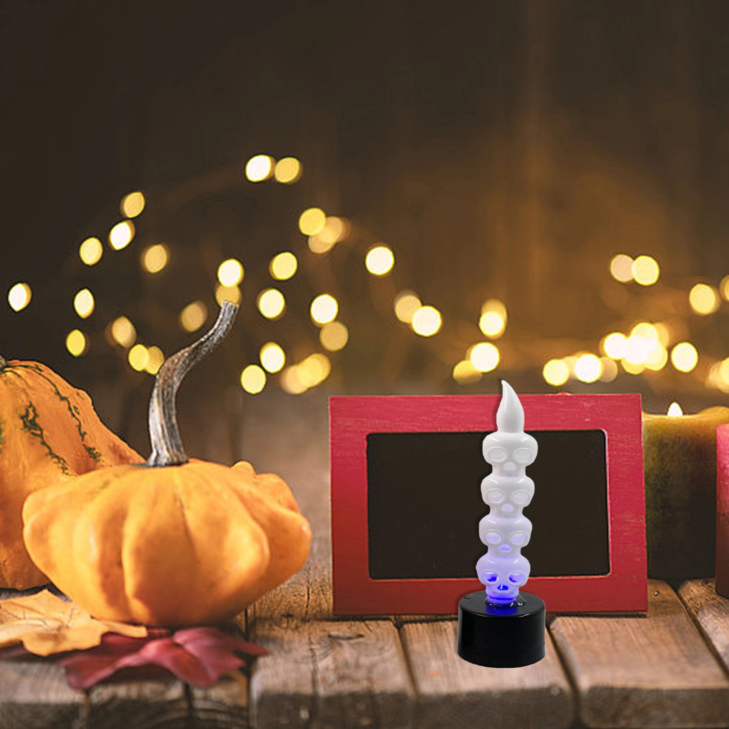 Halloween Pumpkin/Skull Candle Light, Flameless Candle LED Lamps