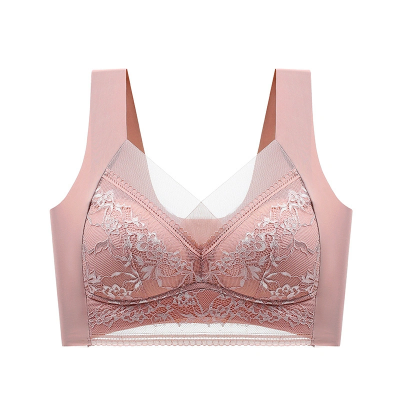 Women Lace Bra, Elegant Wireless Underwire Summer Lingerie Bralette