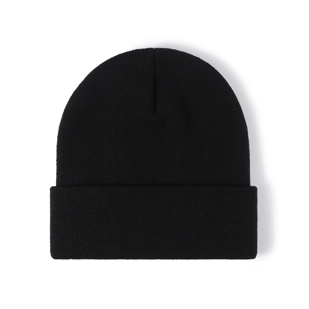 Men Women Beanie, Soft Elastic Solid Knitted Hat Warm Winter Cap