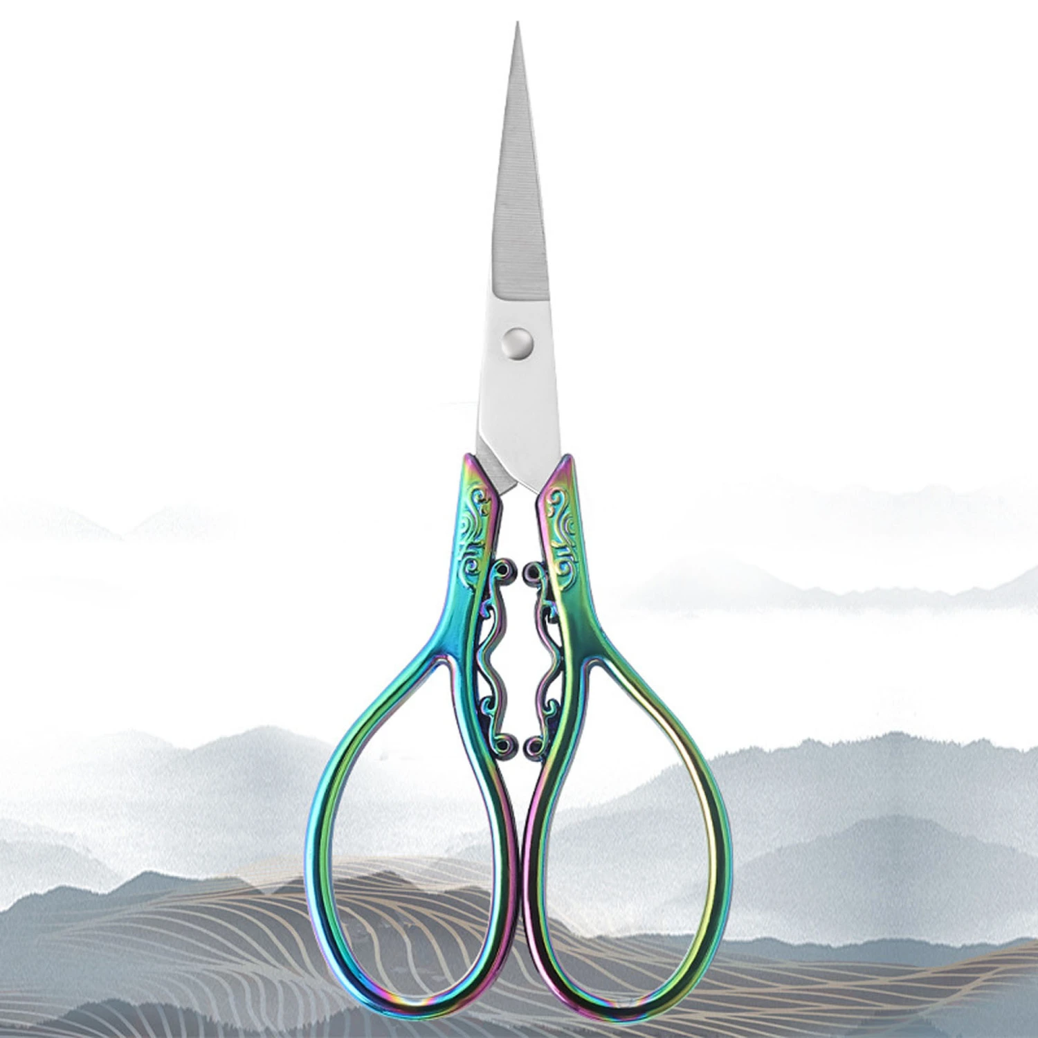 Small Sewing Scissors Sharp Threading Scissors with Alloy Handle