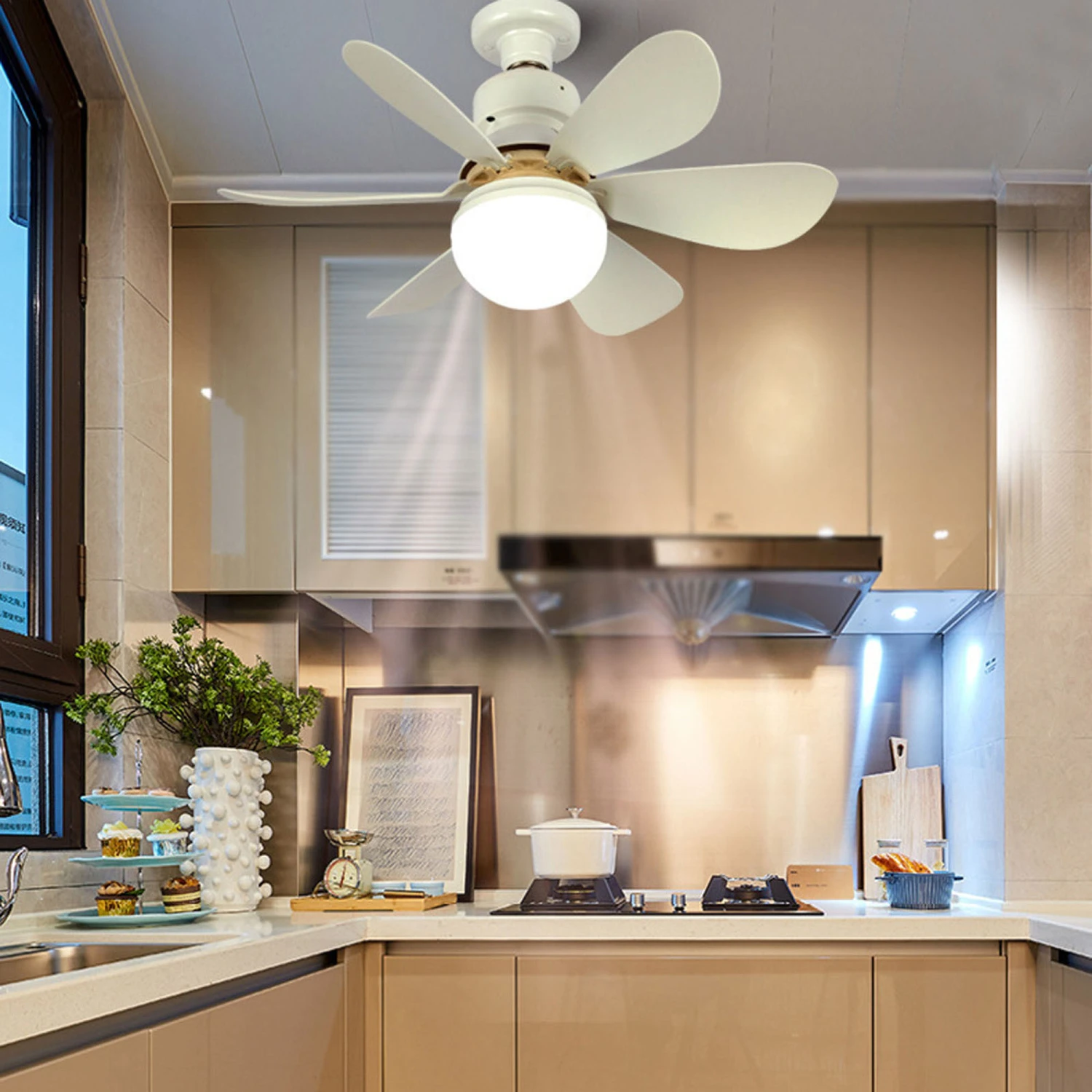 Ceiling Fans with Lights 3 Speeds Remote Control Fan Light for Bedroom