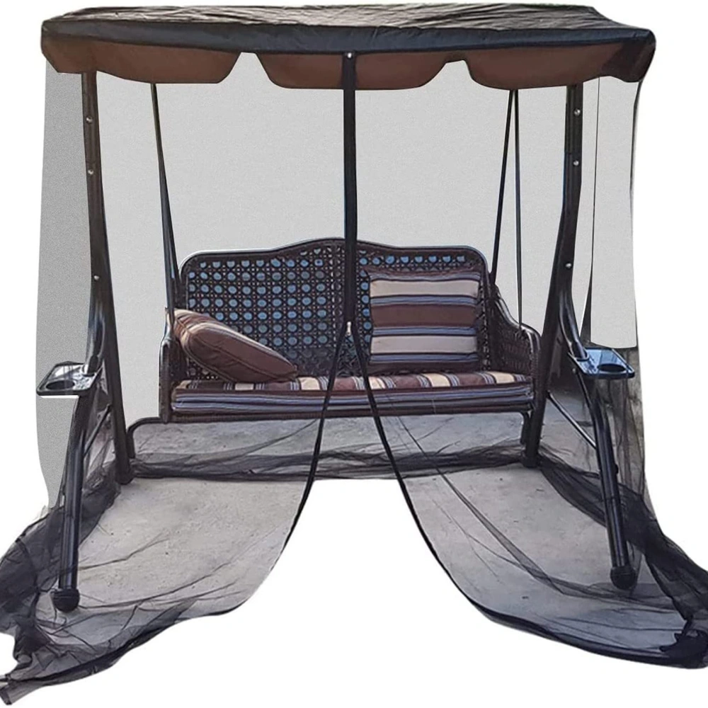 Patio Net for Swing Chair, Waterproof Top Cloth Netting with Zipper