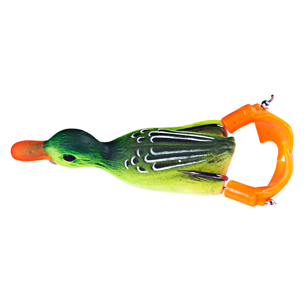 Soft Bionic Angling Lures Duckling Artificial Bait with Splashing Feet