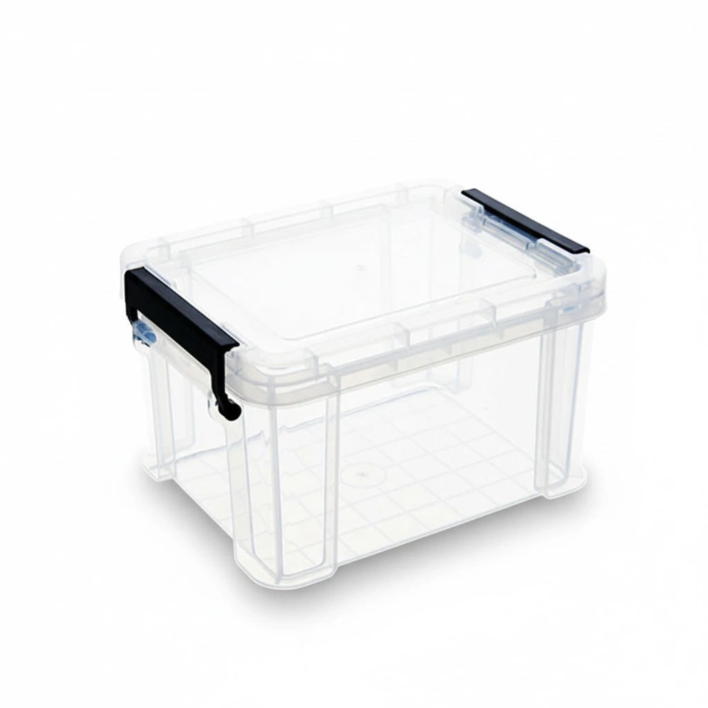 Clear Storage Case, Mini Desktop Craft Jewelry Organizer Storage Box