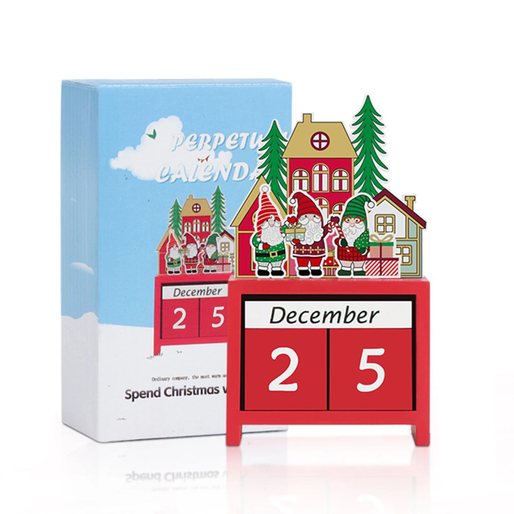 Christmas Wooden Countdown Calendar Christmas Countdown Decoration