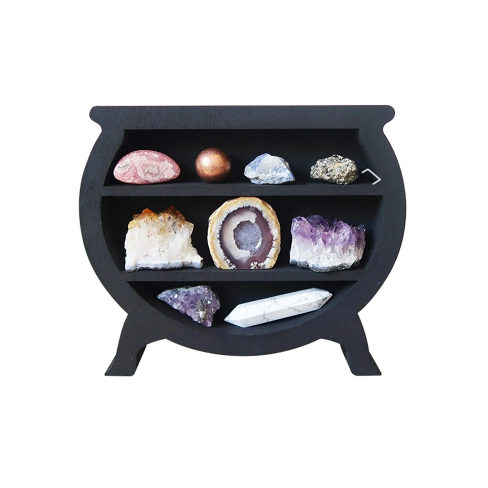 Halloween Crystal Storage Shelf Witch Jar/Moon/Bat Decorative Shelves