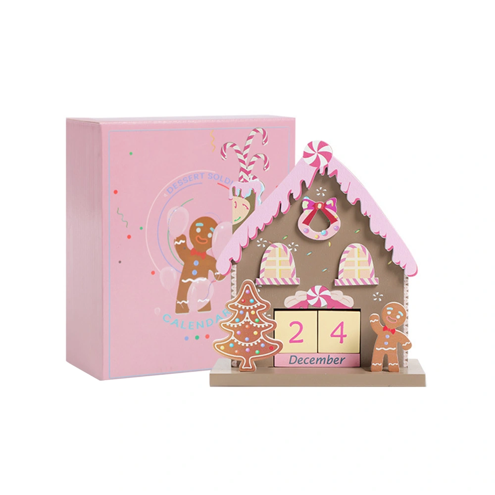 Wooden Christmas Advent Calendars Countdown Desk Perpetual Calendar