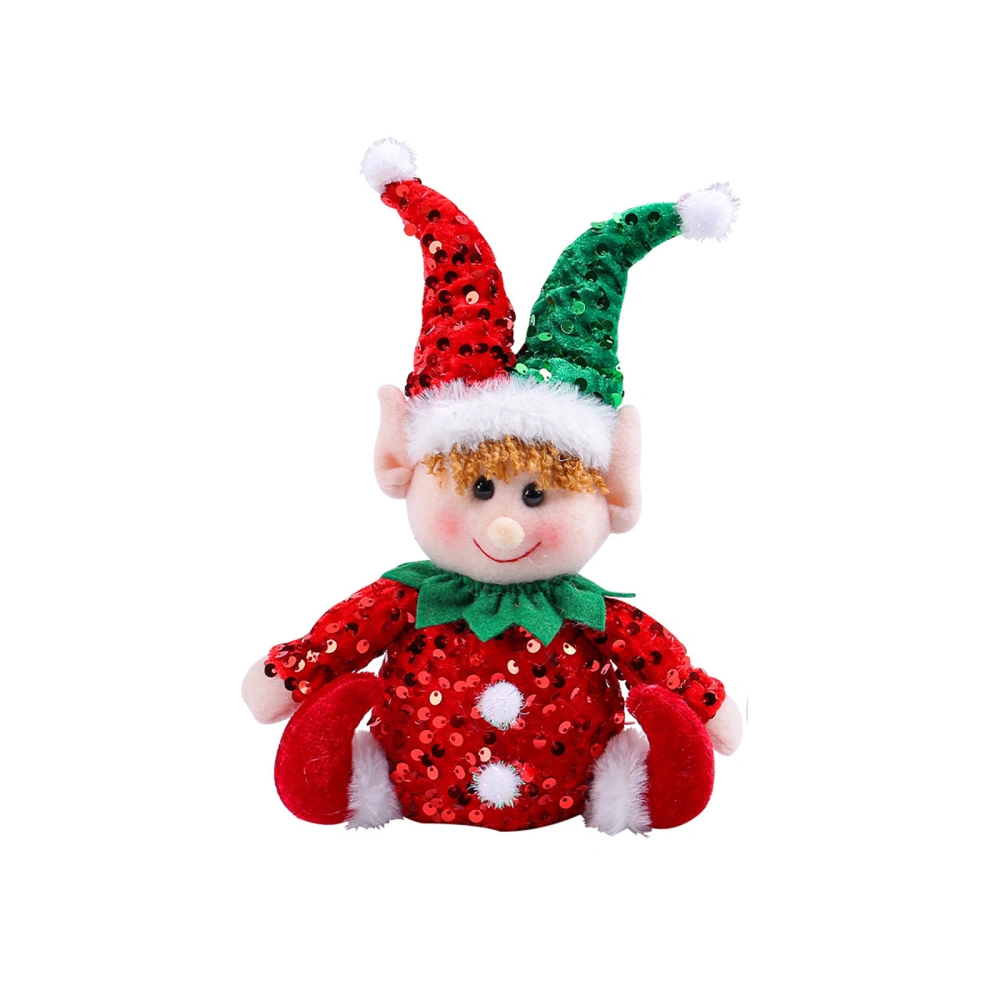 Christmas Elf Stuffed Animals Cute Sequin Elf Plush Toys Dolls