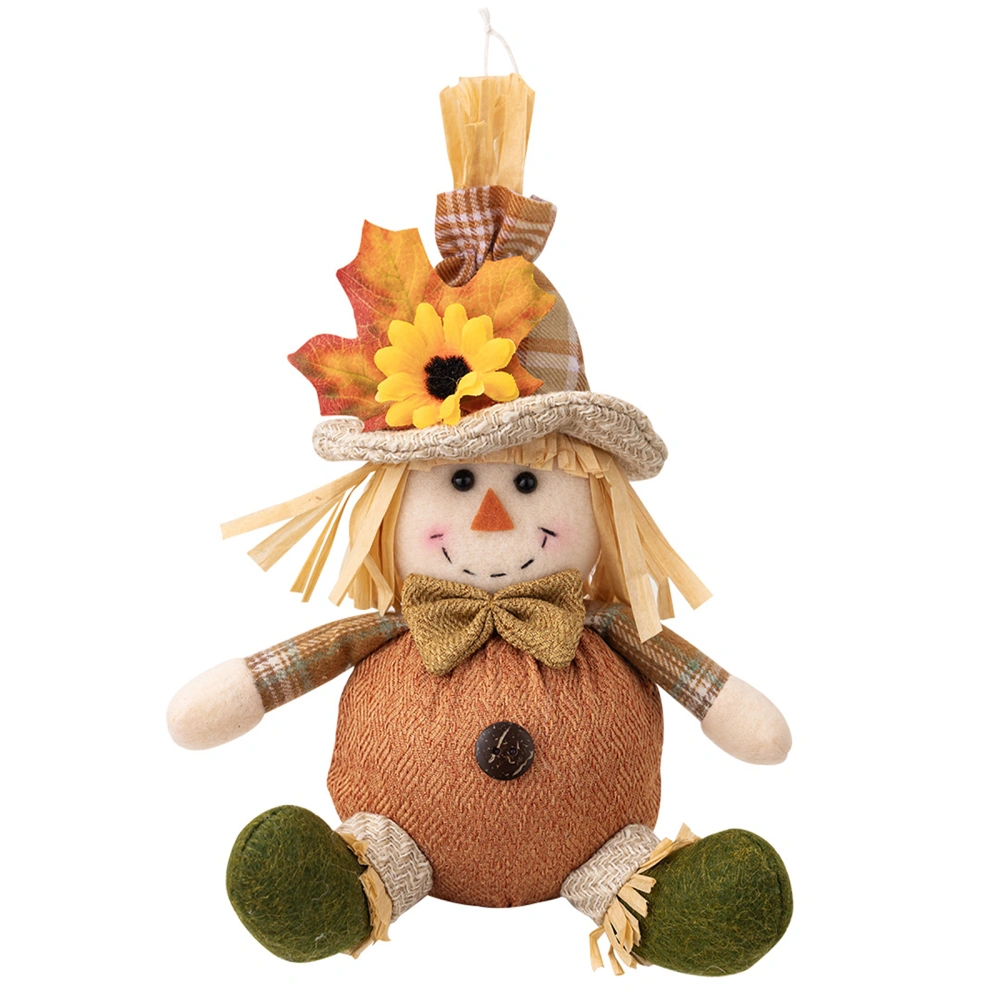 Fall Harvest Scarecrow Decorations Thanksgiving Hanging Scarecrow Doll