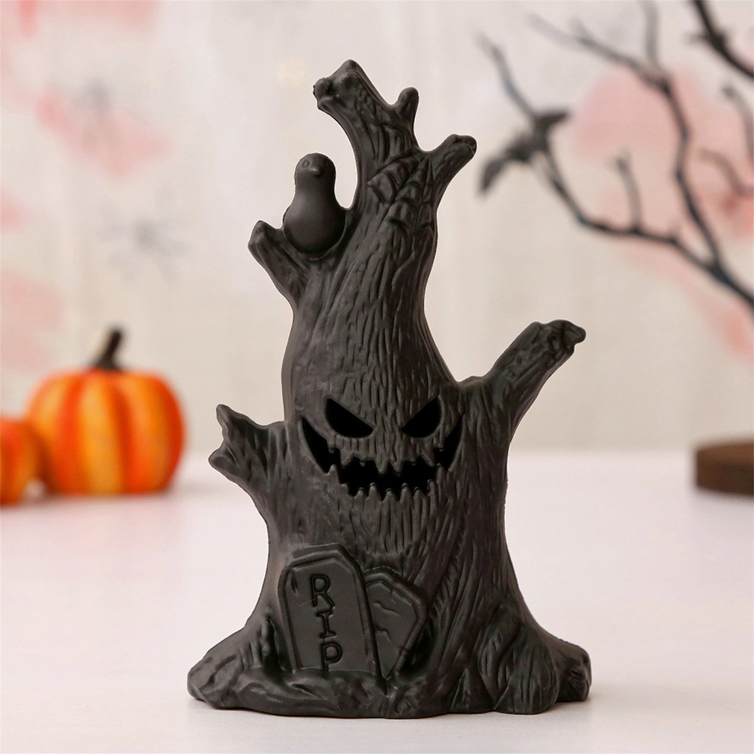 Halloween LED Candles Pumpkin Ghost Stump Light for Halloween Decor