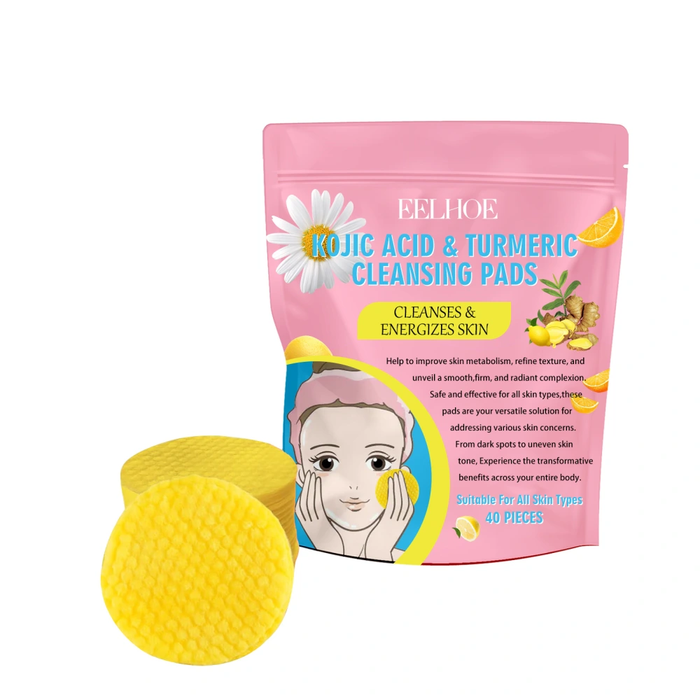 Acid Turmeric Cleansing Pads Face Cleansing Pads Cosmetic Spa Sponges