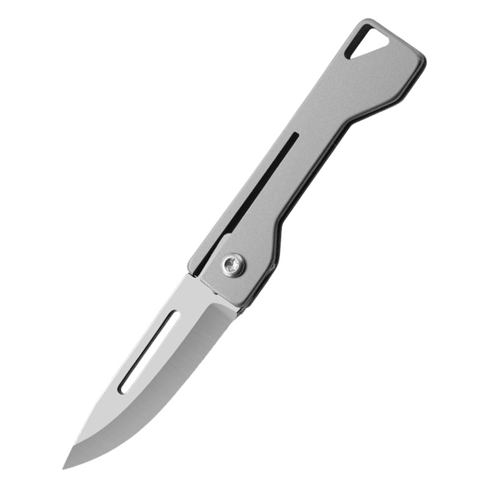 Mini Pocket Knife Portable Titanium Alloy Folding Keychain Knife