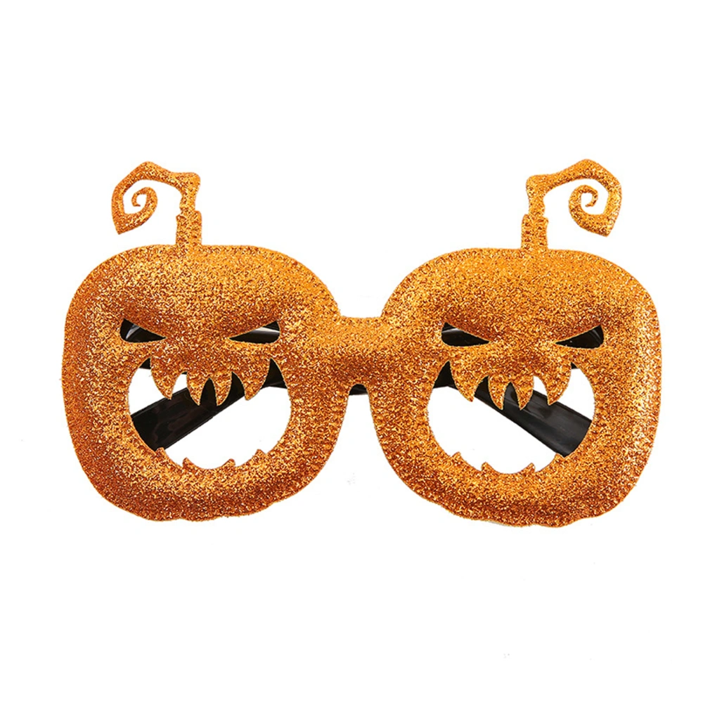 Halloween Glasses Sparkly Pumpkin Eyeglasses for Adult Kid Photo Props