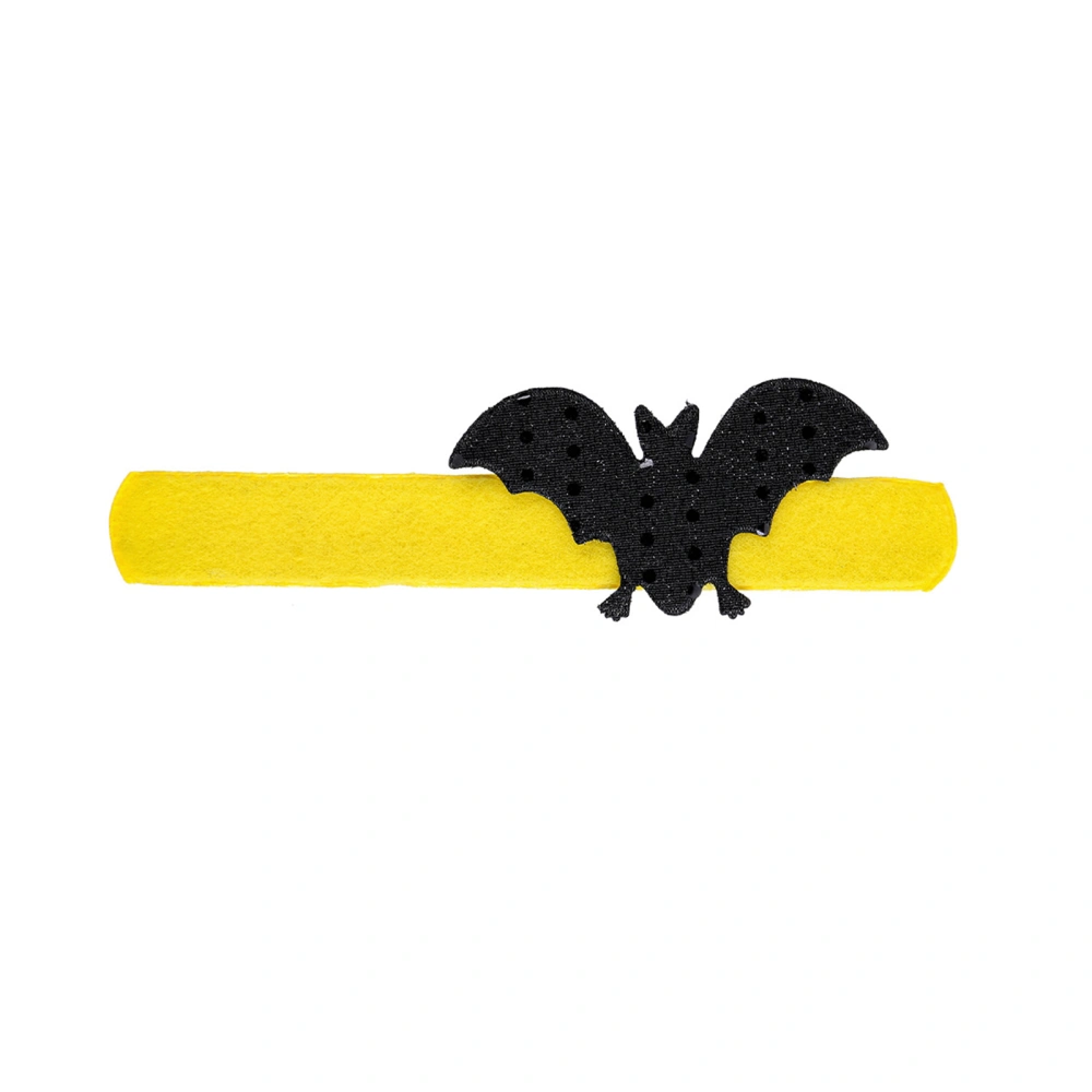 Halloween Slap Bracelets 3D Pumpkin Bat Wristbands Slap Bracelets