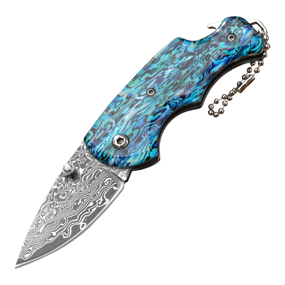 Pocket Knife Keychain Folding Survival Camping Knife Package Opener