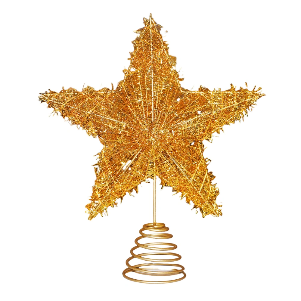 Christmas Tree Topper Cute Star Tree Top with LED Light for Party