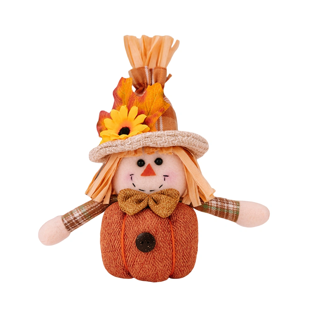 Scarecrow Doll, Cute Stuffed Toy Fall Thanksgiving Hanging Ornament