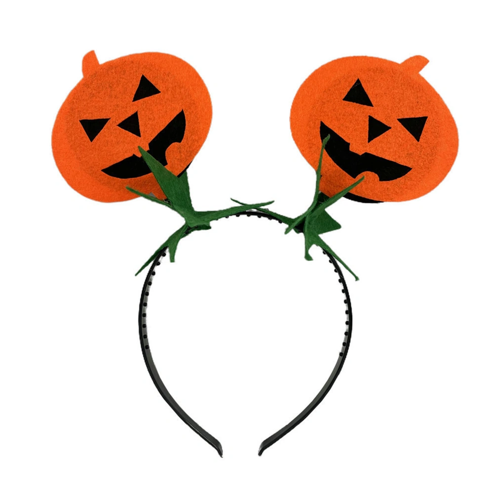 Women Pumpkin Headband Halloween Cosplay Hairband Holiday Hair Hoop