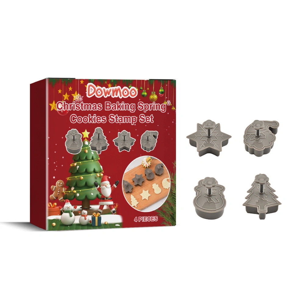 Christmas Cookie Cutters Set Holiday Biscuit Mold Sandwich Cutter