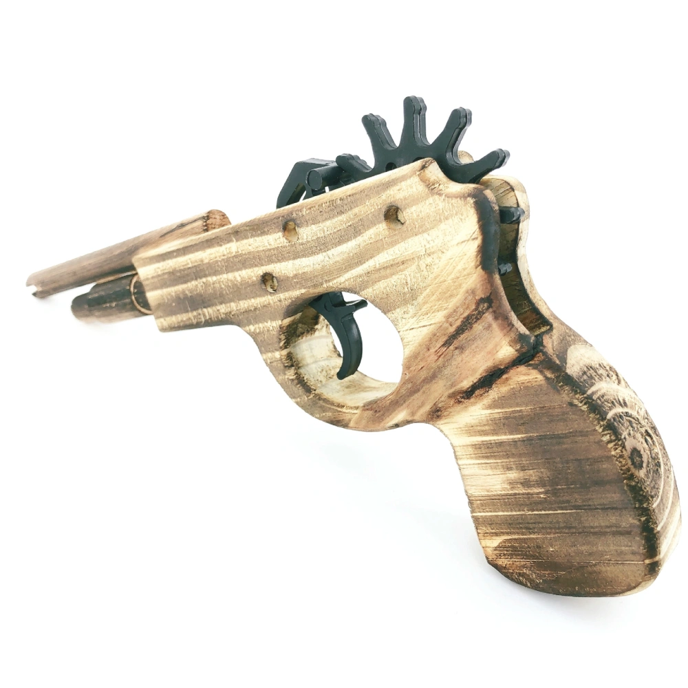 Wooden Rubber Band Pistol Outdoor Pistol Toys Present for Kids