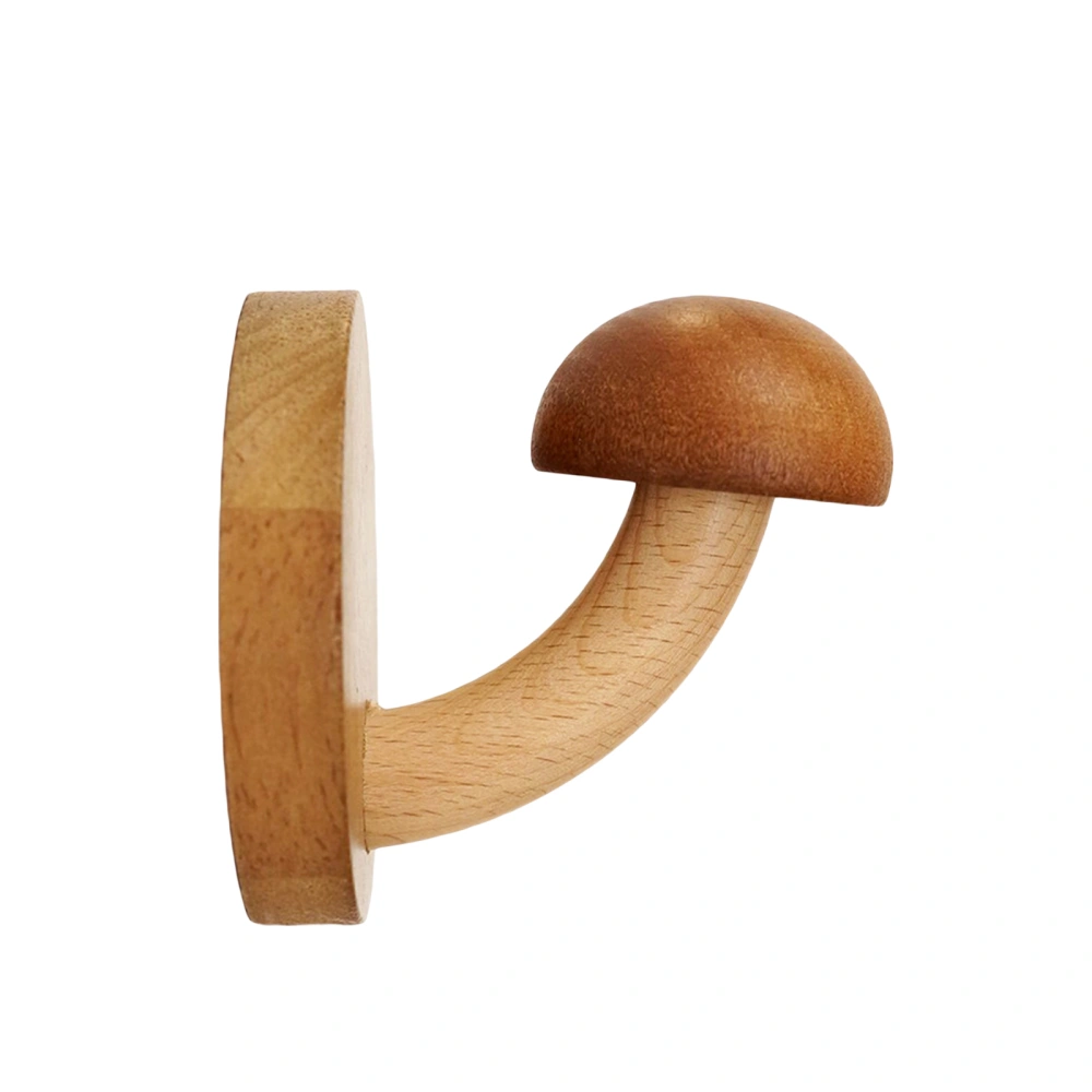 Wall Mount Adhesive Coat Hooks Cute Mushroom Decorative Key Holder 