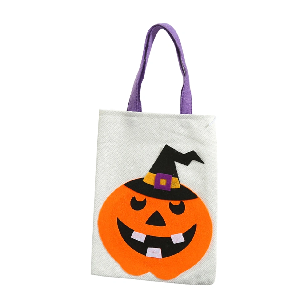 Halloween Treat Bags, Cute Large Capacity Pumpkin Handbag Tote