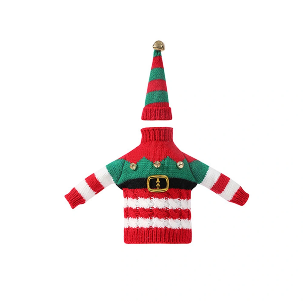 Christmas Wine Bottle Covers Cute Sweater Wine Bottle Cover with Hat 