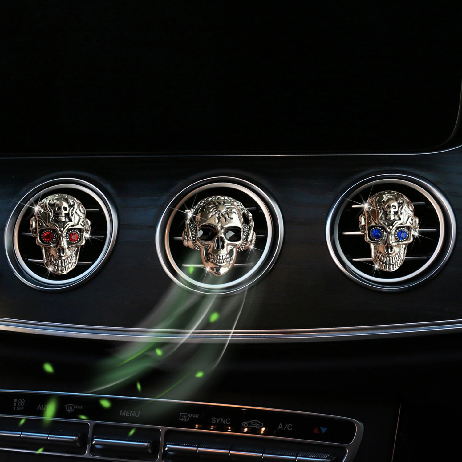 Car Air Freshener Fashion Skull Car Diffuser Air Vent Decorations