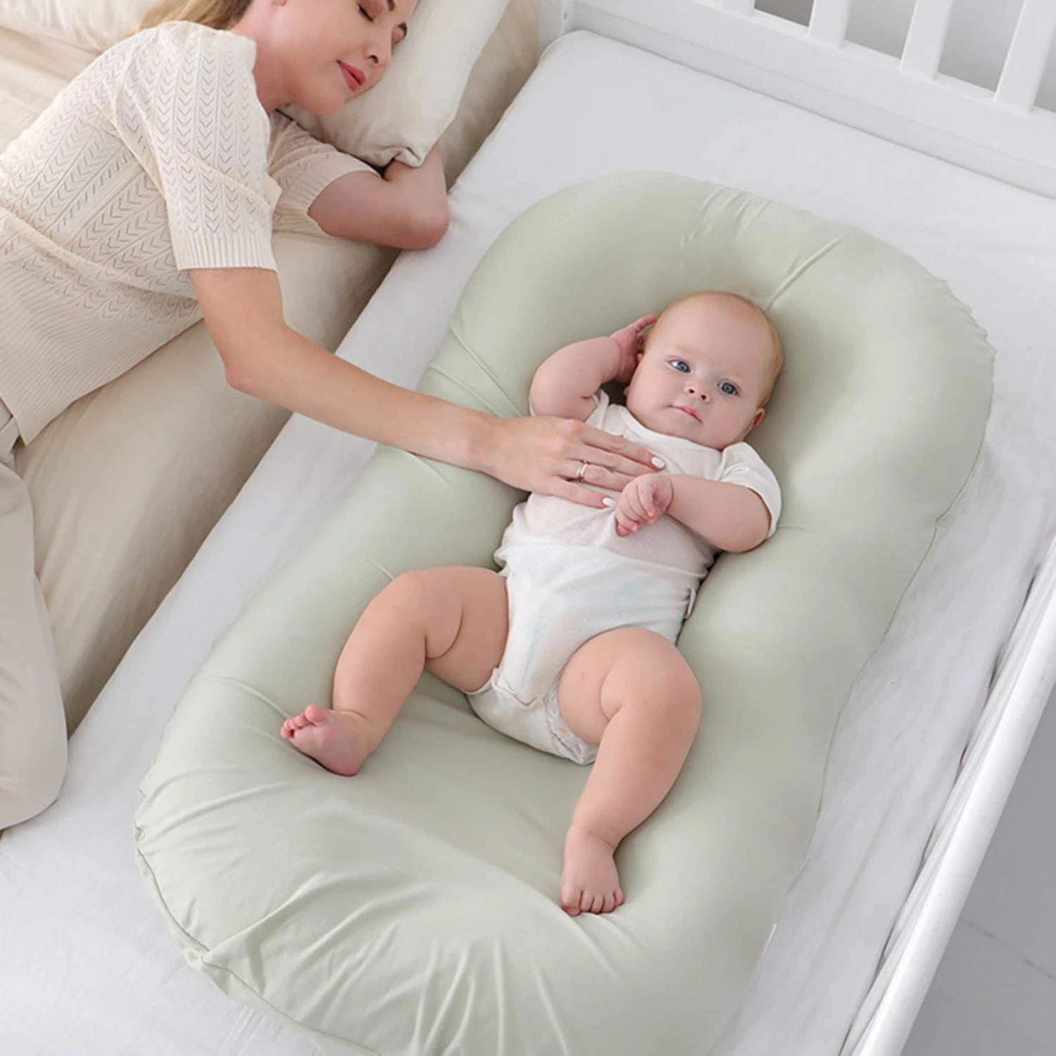 Baby Lounger Soft Breathable Infant Nest Comfortable Newborn Bed