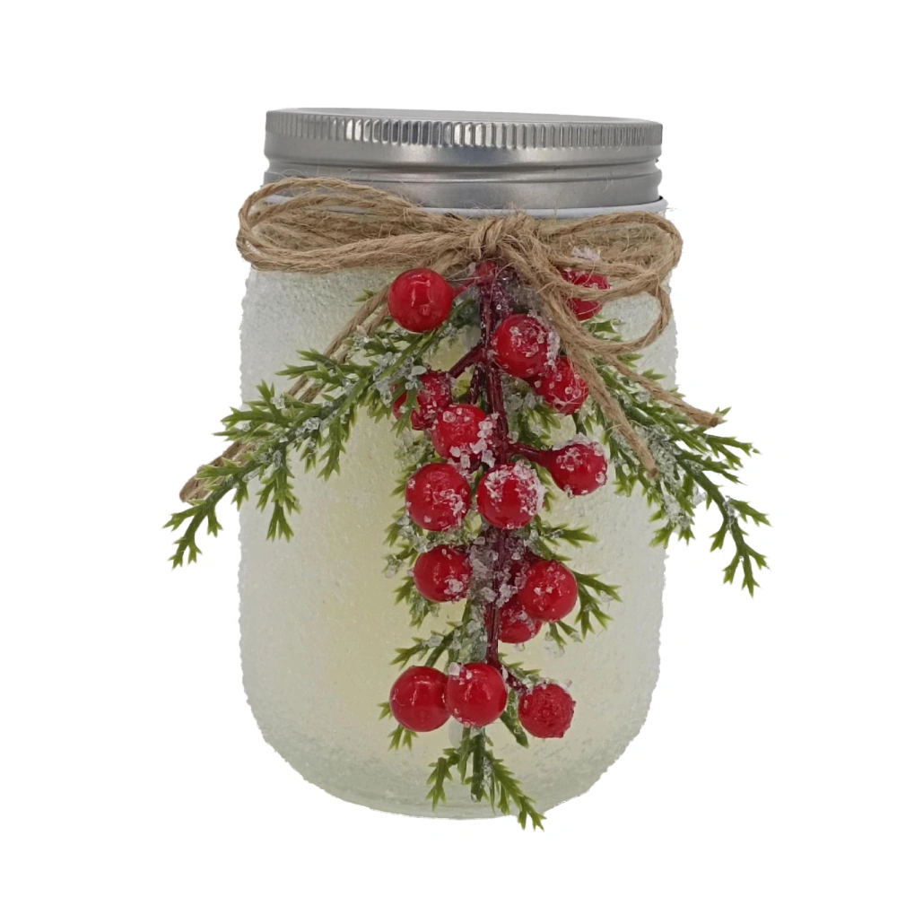 Christmas Jar Candle Mini Mason Jar Candles with Lid Soy Wax Candles