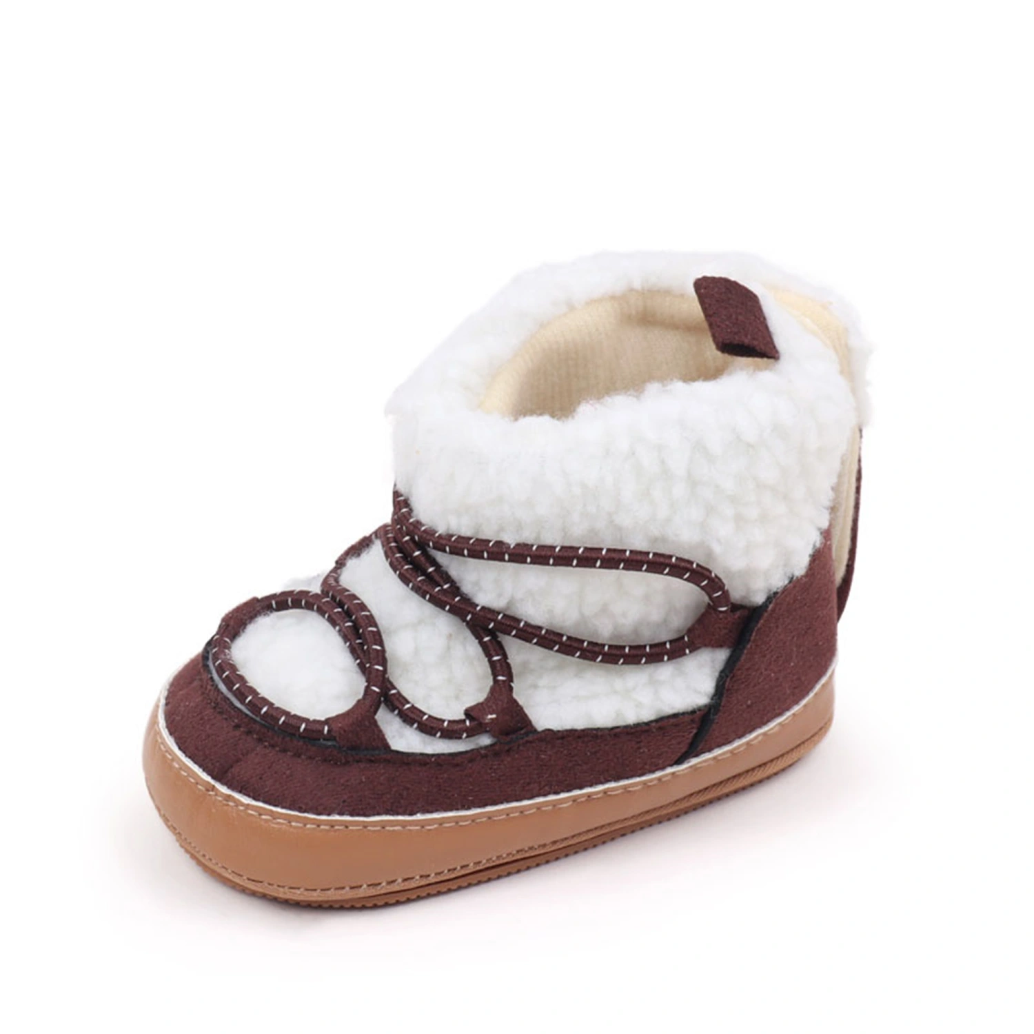 Infant Winter Snow Boots Warm Lambs Wool Baby First Walker Shoes
