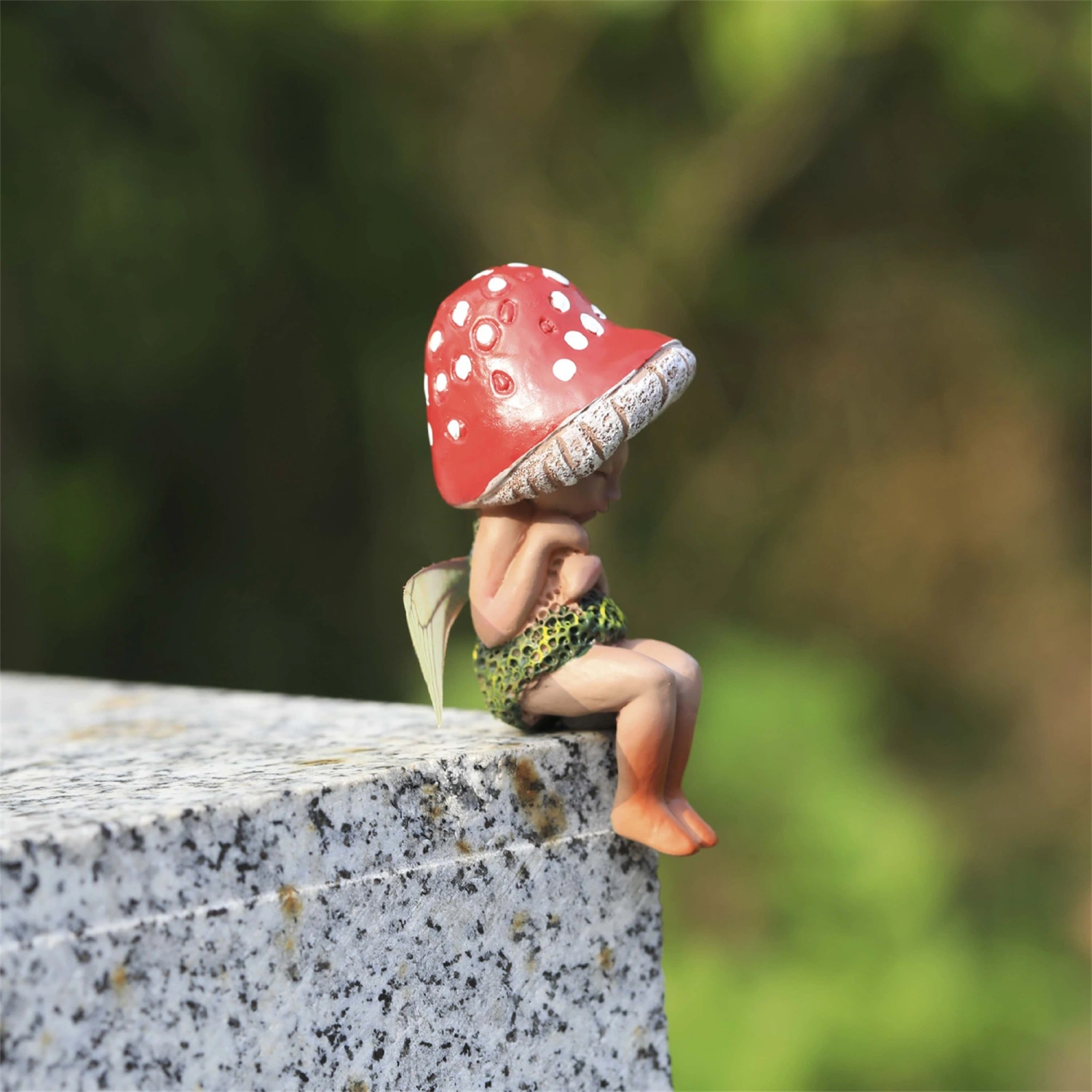 Fairy Statue Garden Decoration Miniature Mushroom Sculpture Ornaments