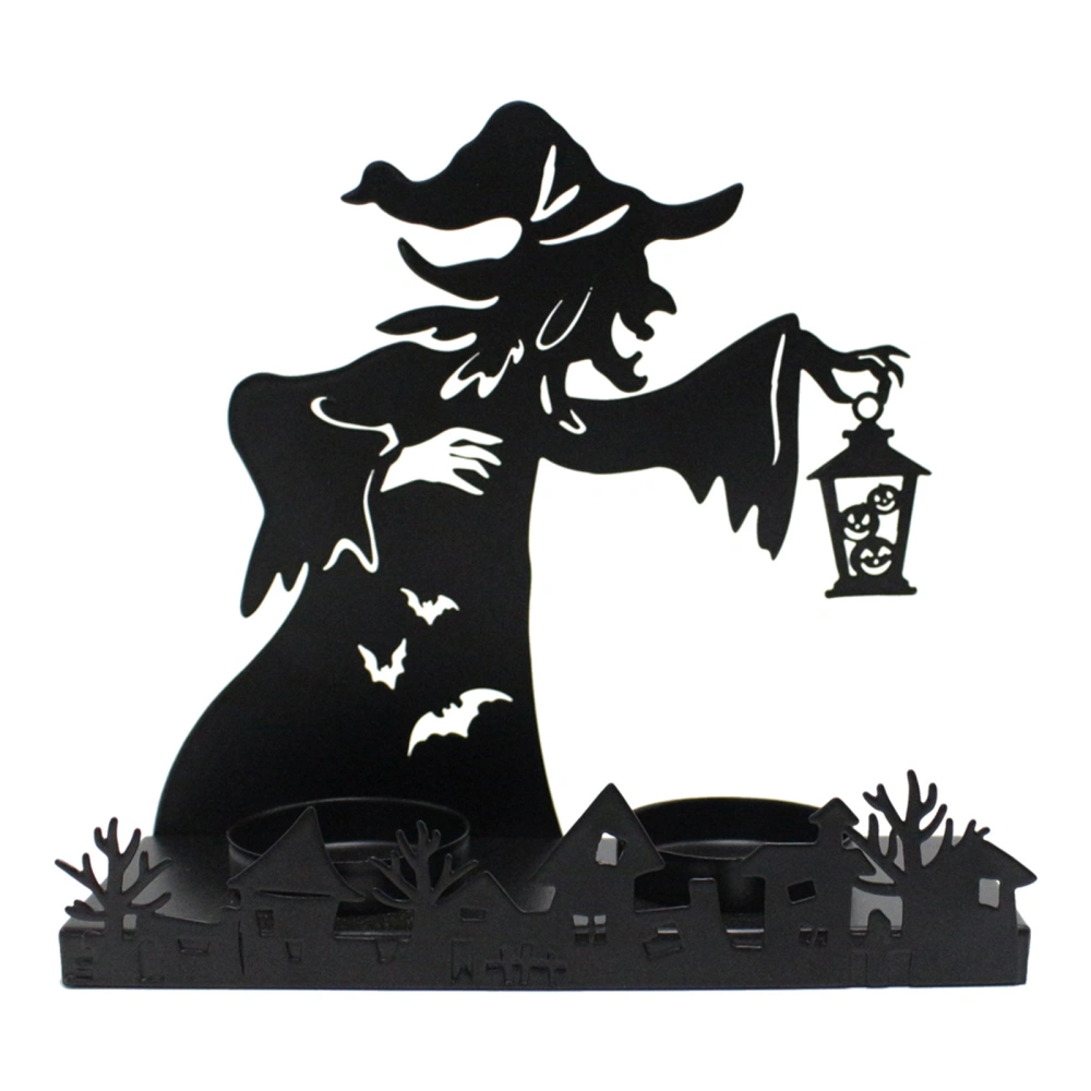 Witch Candle Holder Gothic Style Candlestick Holder Halloween Decor