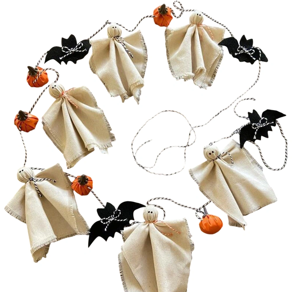 Halloween Garlands Rustic Ghost Pumpkin Banners Photo Booth Props