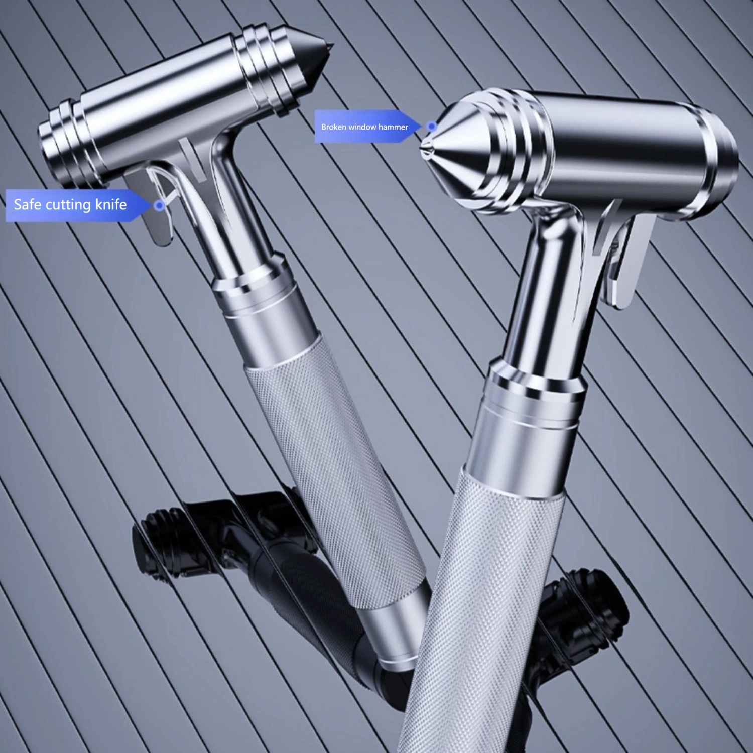 Car Safety Hammer with Window Glass Breaker and Seat Belt Cutter